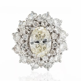 Diamond Cluster Ring