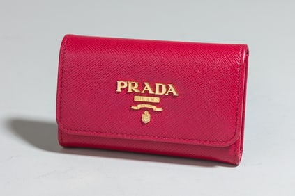 Prada Saffiano Key CaseW/Box and Galleria
