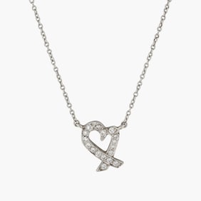 Tiffany&Co. Paloma Picasso Loving Heart Diamond Necklace