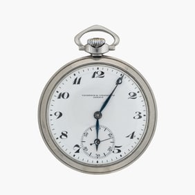 Art Deco Vacheron Constantin Pocket WatchIn Steel