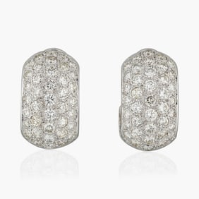 Diamond Earrings in 14K White Gold