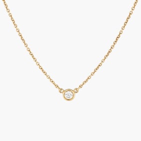 Tiffany&Co. Paretti by the Yard Single Diamond Necklace in 18K Yellow Gold