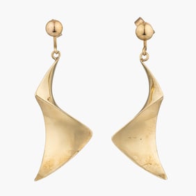 Russell Secrest, Vintage Gold Earrings