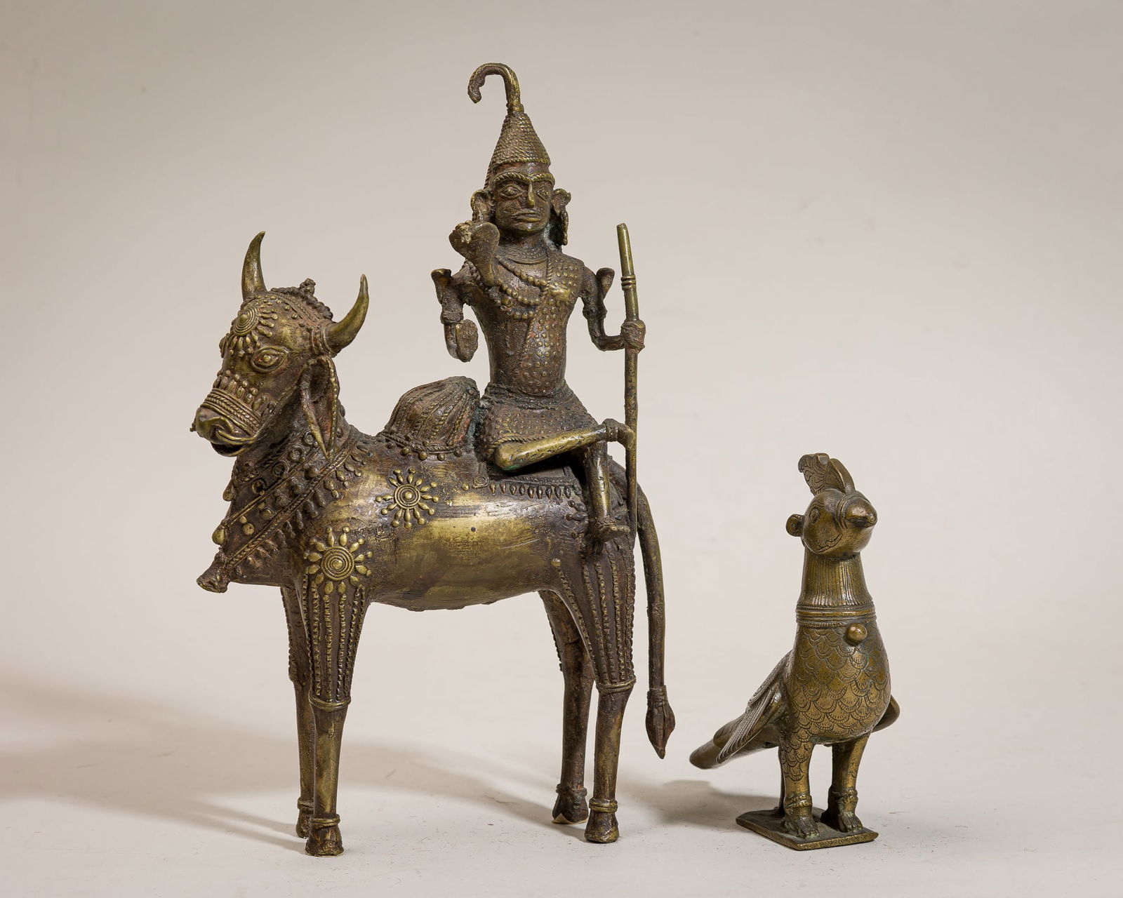 (2) Indian Bronze figural objects (1 of 14)