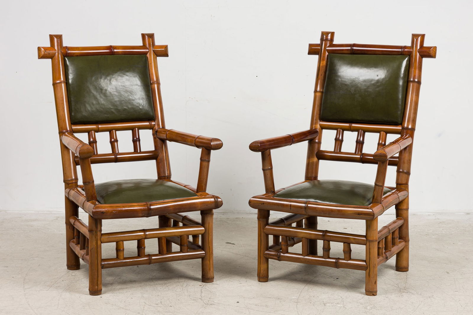 Maison Des Bambous, Pair French Aesthetic Armchairs (1 of 11)
