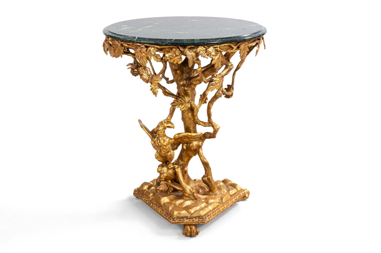 Spectacular Italian Rococo Gilt Carved End Table (1 of 10)