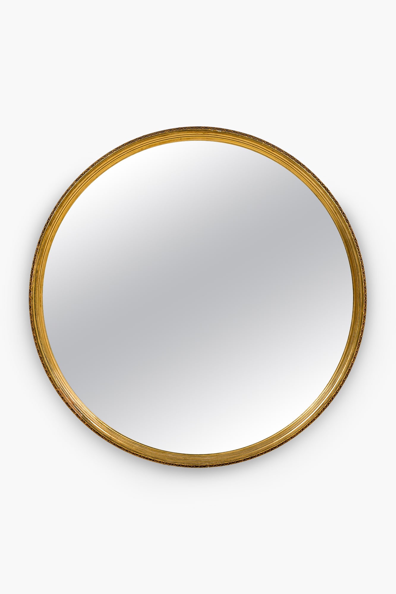 Neoclassical Giltwood Round Mirror (1 of 7)