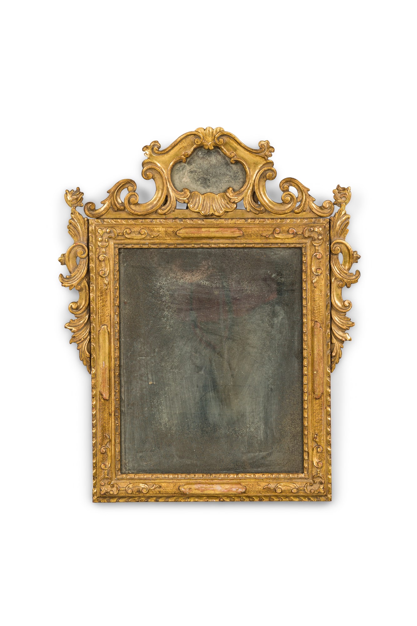 Italian Rococo Giltwood Mirror, 18th C (1 of 1)