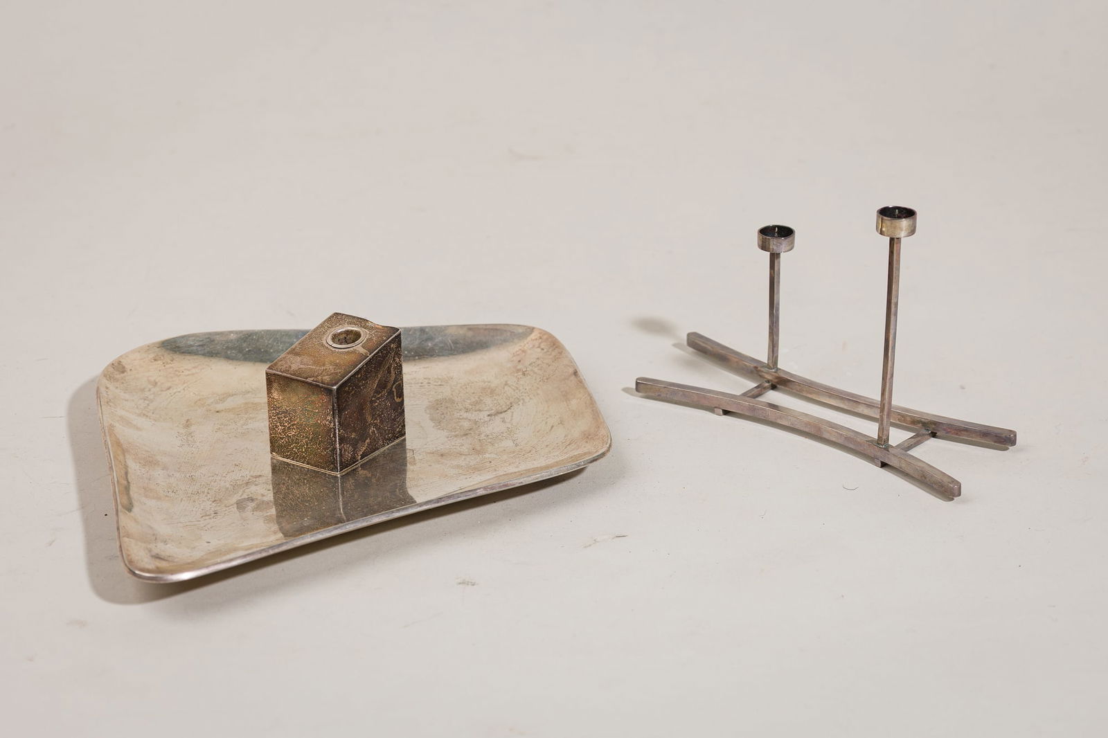 (3) Modern Silver Table Objects (1 of 14)