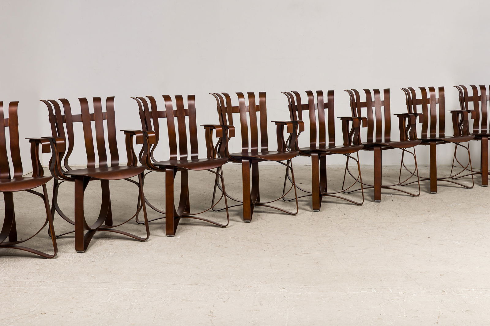 Frank Gehry, (8) "Hat Trick" Side Chairs (1 of 14)