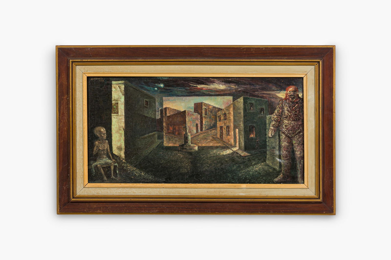 Antonio Albanes, Surrealist oil on canvas landscape, 1979 (1 of 7)