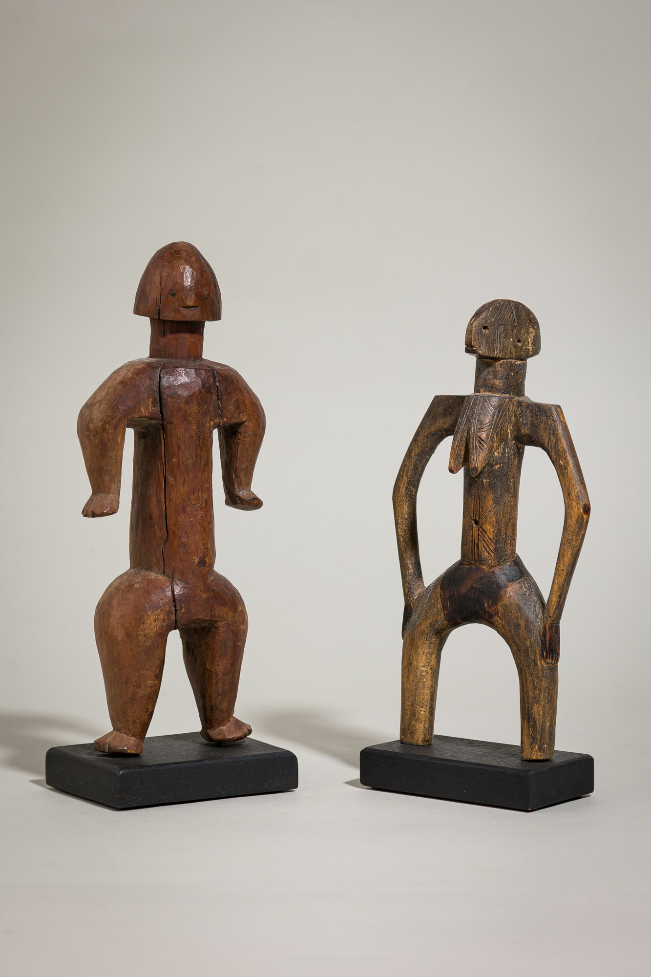 Mumuye Peoples, (2) standing Iagalagana figures (1 of 10)