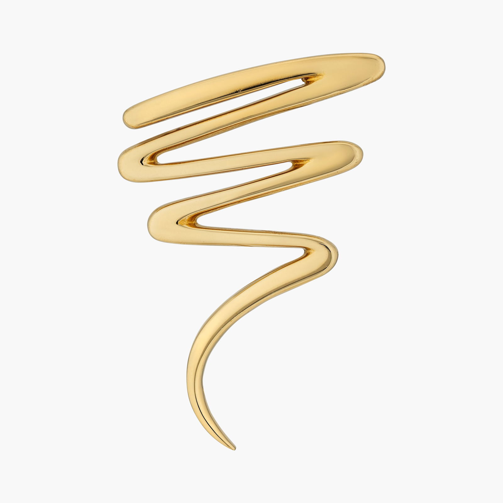 Tiffany & Co. Paloma Picasso Scribble Pin: Origin: Contemporary Metal: 18K yellow gold Measurements: 1 3/4 inches long Weight: 9.5 g Stamped: Paloma Picasso,750,Tiffany&Co. Condition: In very good condition. Keywords: Brooches & Pins, Jewe