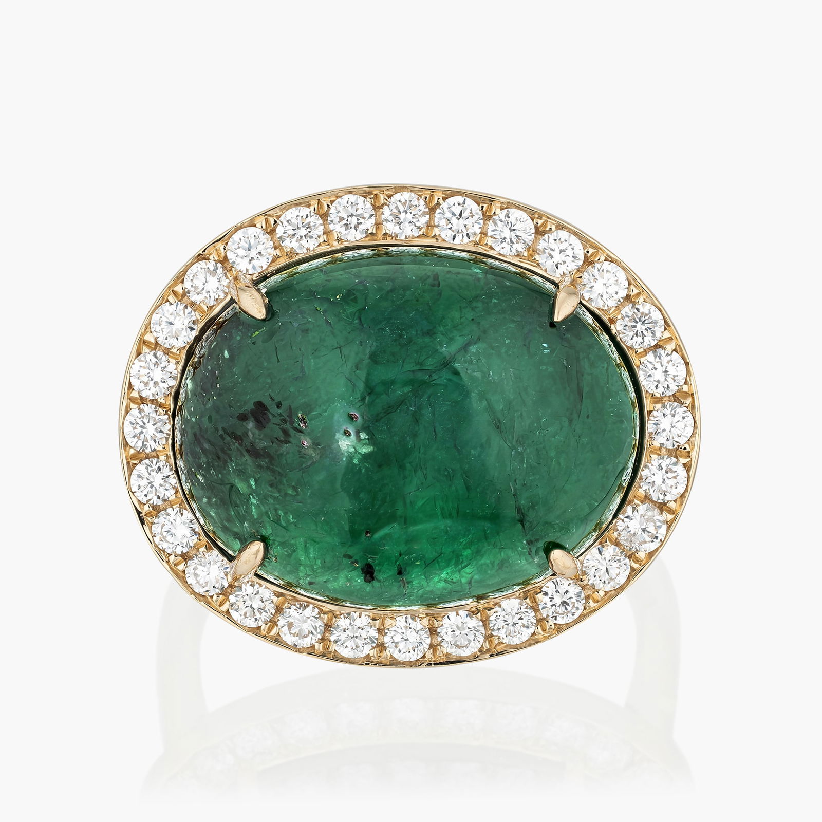 Sandawana Emerald And Diamond Ring,GIA (1 of 2)