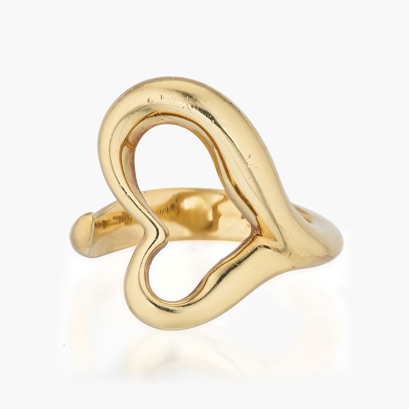 Elsa Peretti Tiffany & Co. Open Heart Gold Ring (1 of 3)