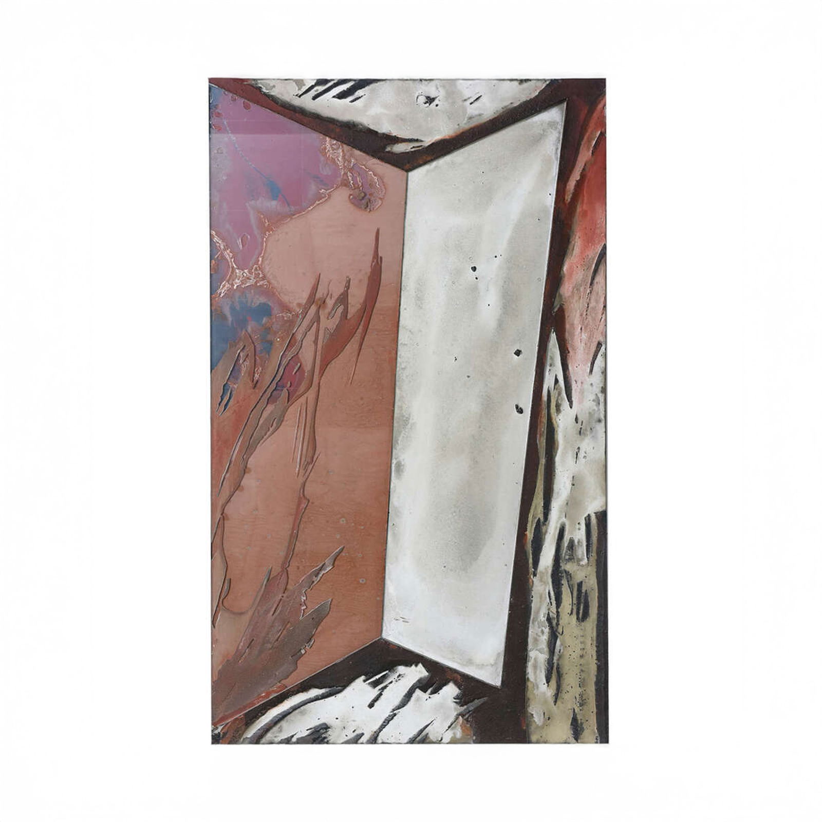 Laddie John Dill, Mixed Media Painting on glass, c. 1981 (1 of 10)