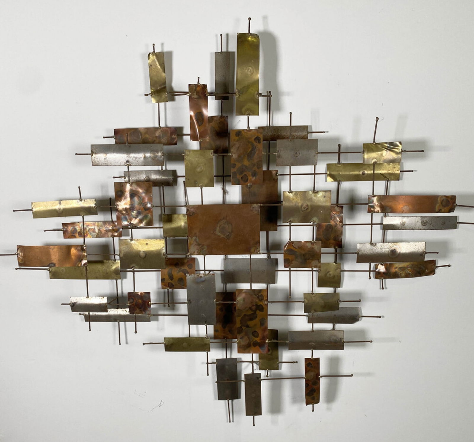 WIlliam Bowie, Abstract Copper Brass Wall Sculpture (1 of 5)