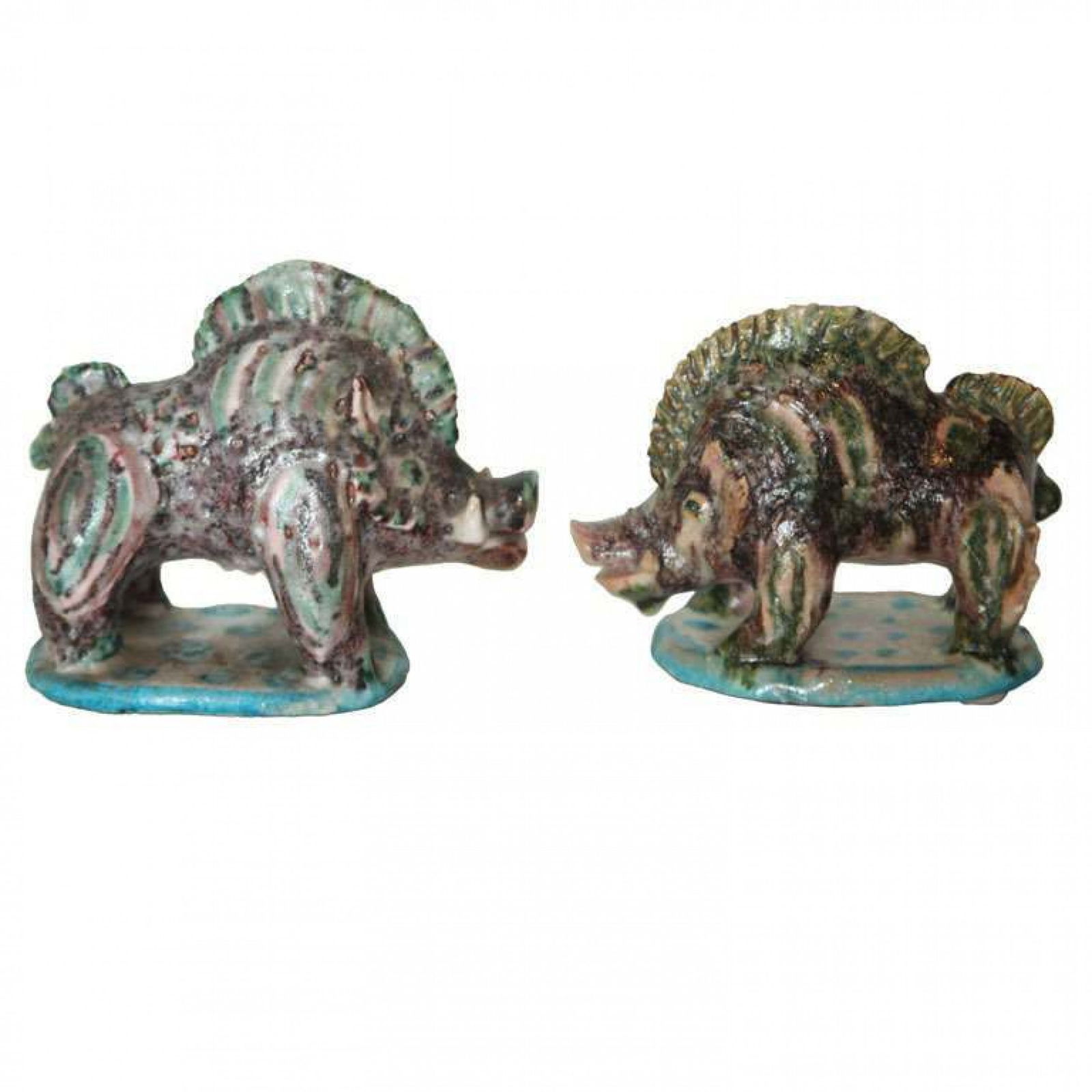 Guido Gambone, Pair Ceramic Boars (1 of 10)