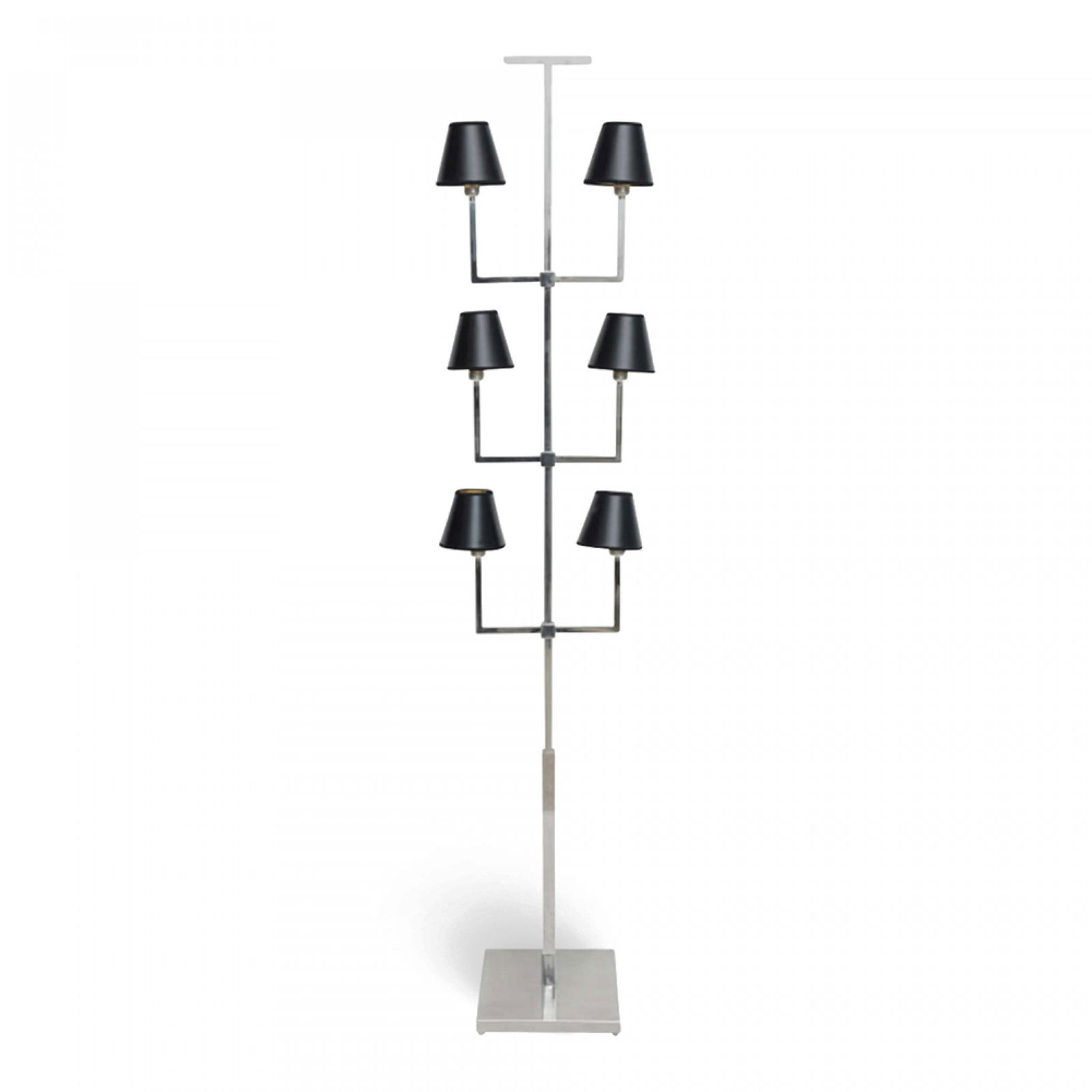 Tommi Parzinger for Lightolier, Modern Chrome Six Light Floor Lamp (1 of 7)