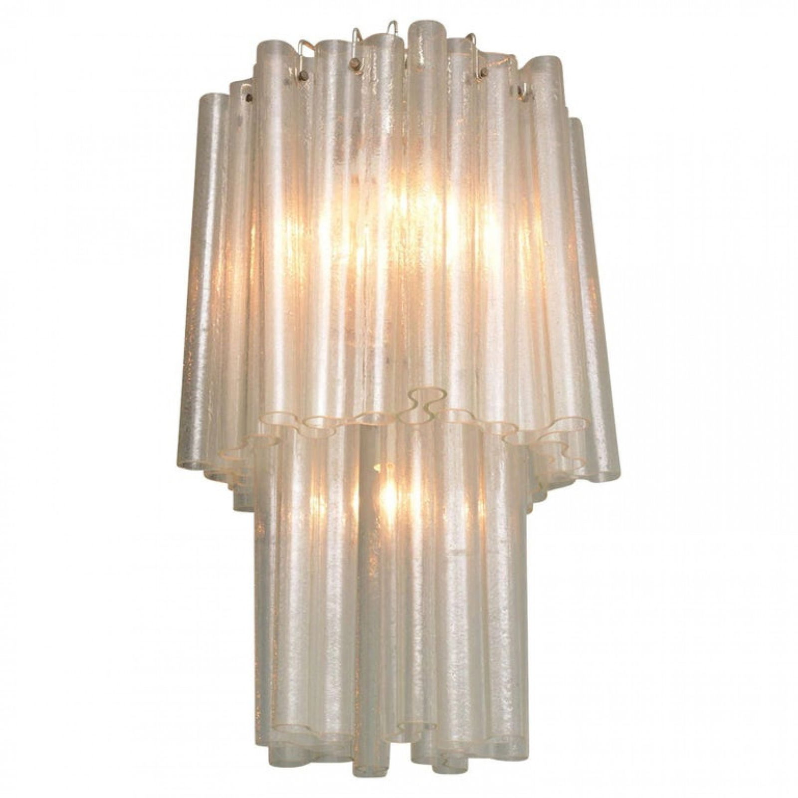 Mazzega Italian Modern Murano Two-Tier Chandelier (1 of 4)