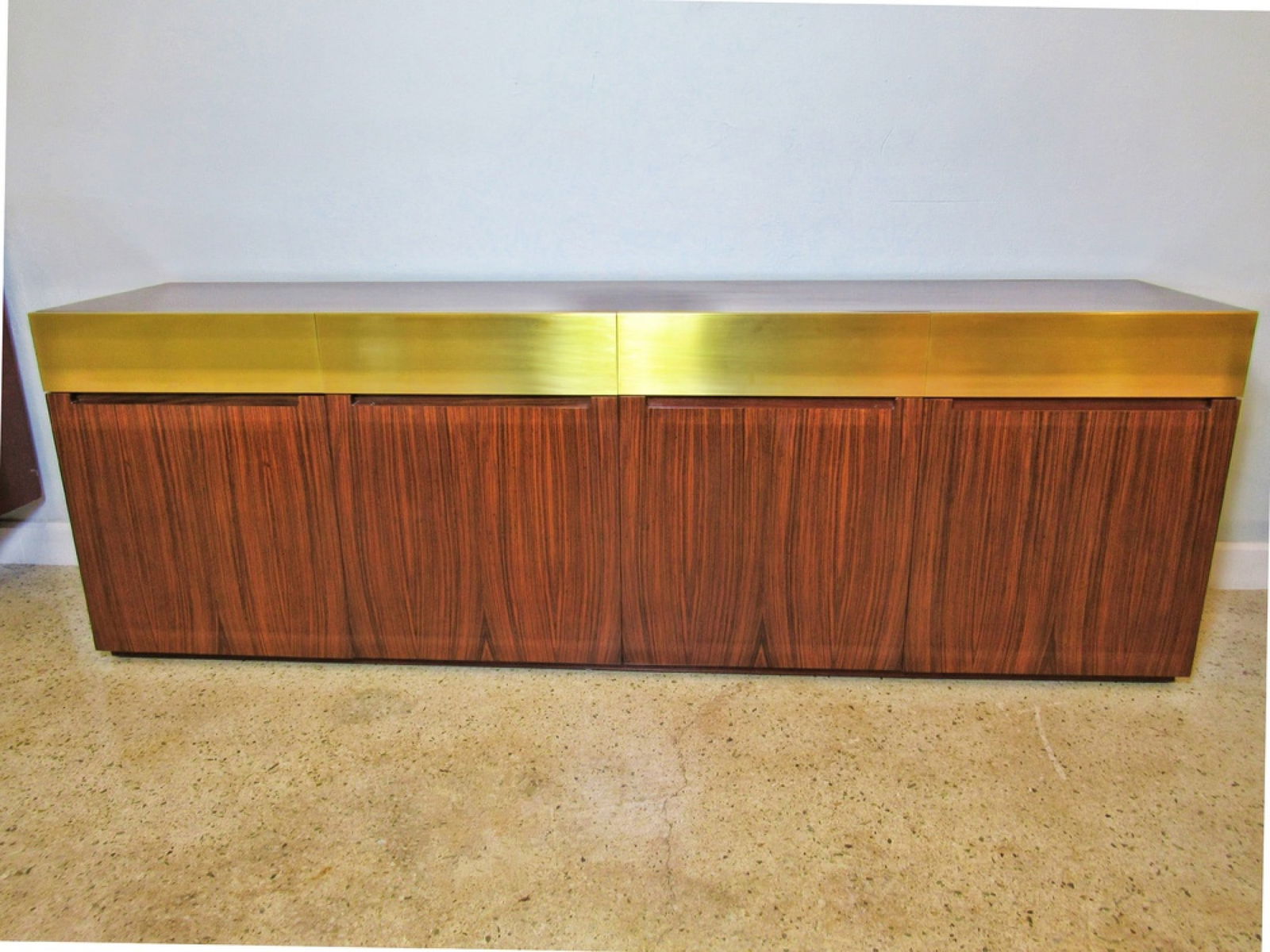 Milo Baughman, Rosewood and Brass Sideboard (1 of 11)