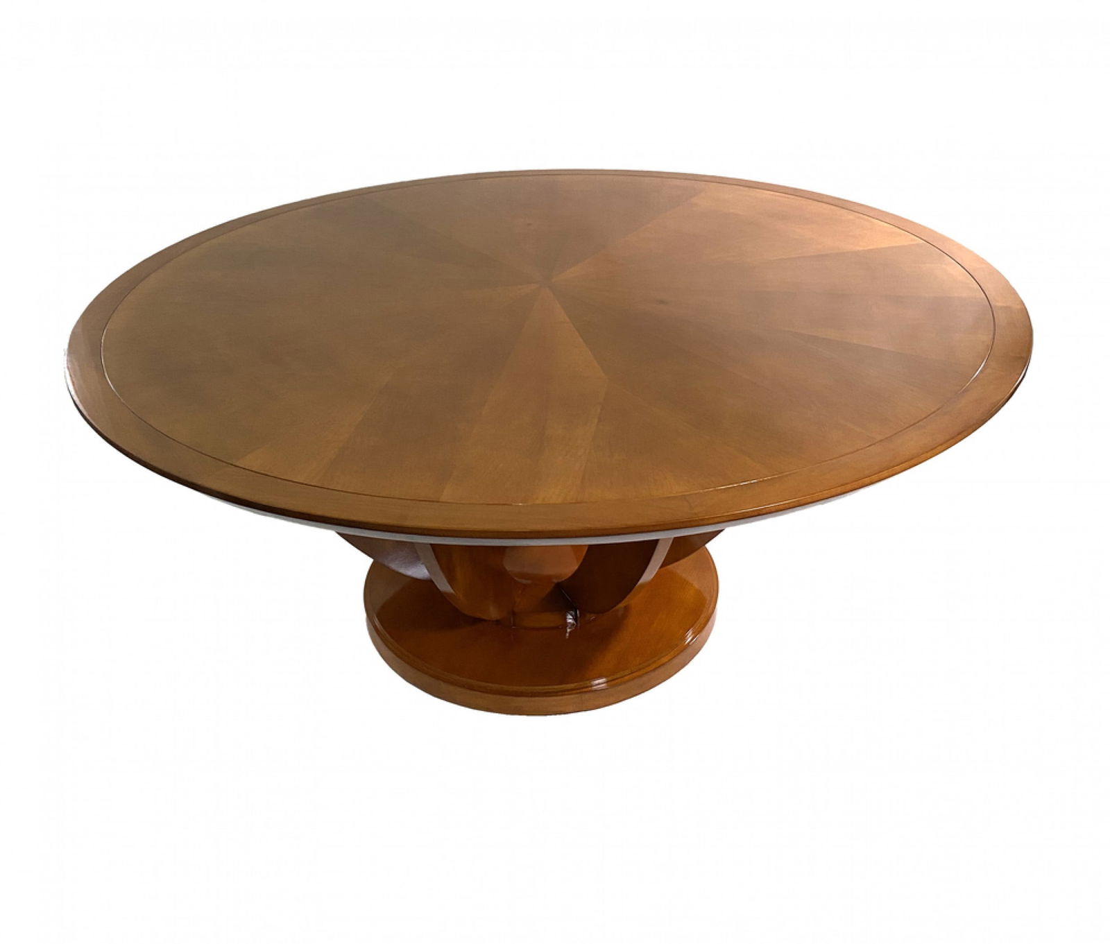 Large Art Deco Style Bleached Mahogany Dining Table (1 of 9)
