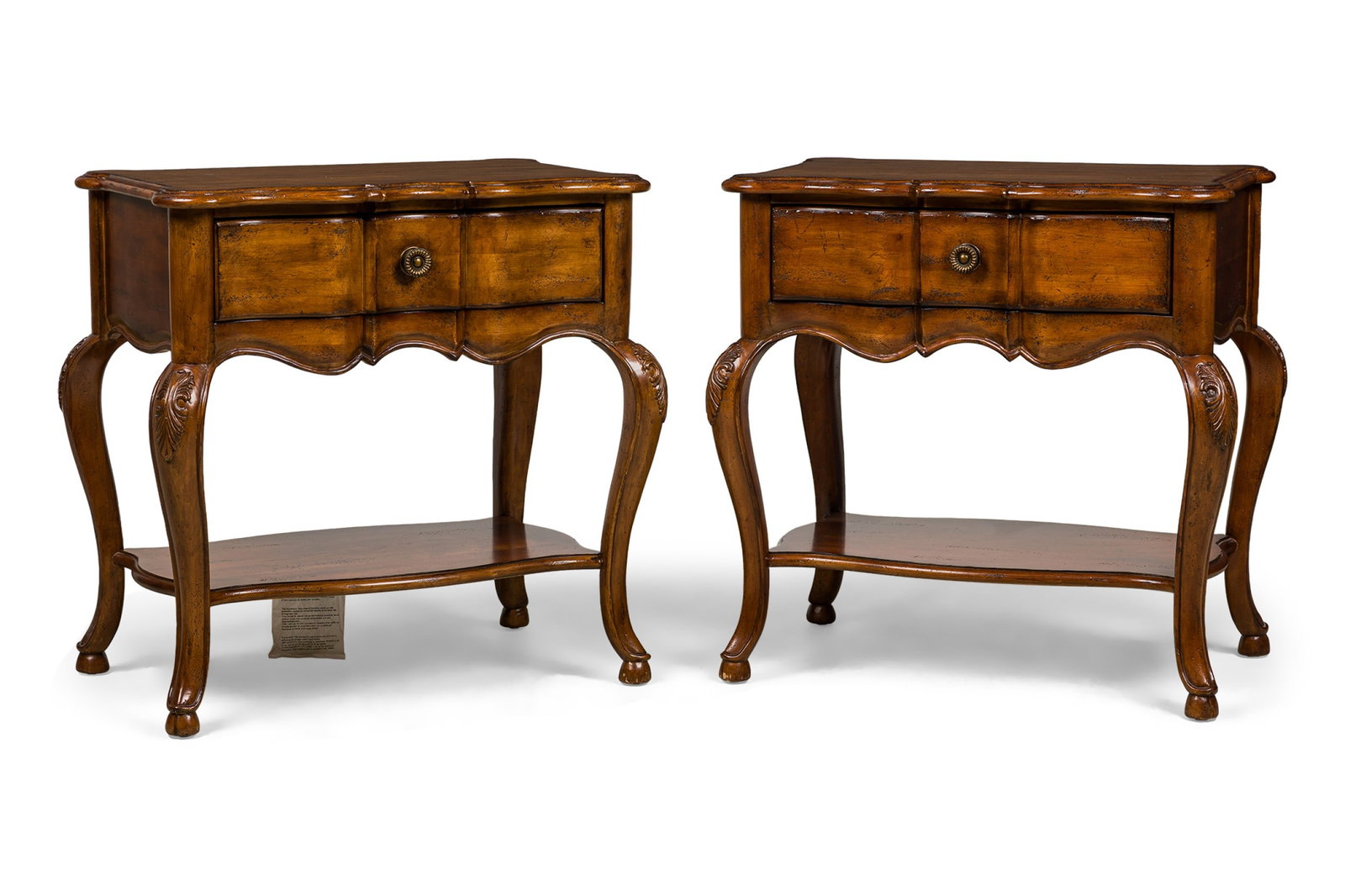 Pair French Provincial style side tables (1 of 11)