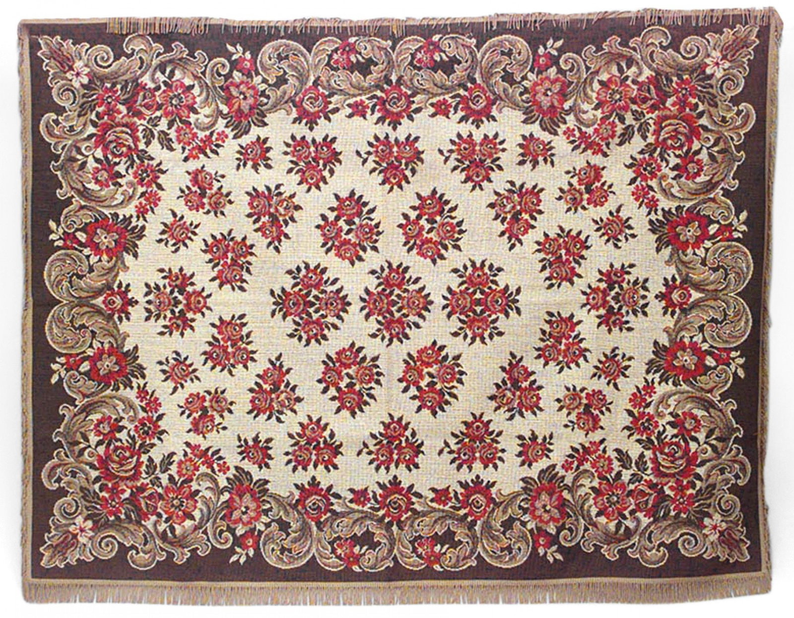 English Victorian needlepoint table cover (1 of 2)