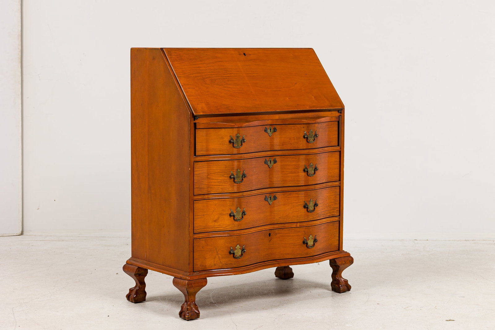 American Federal style maple slant front secretary (1 of 9)
