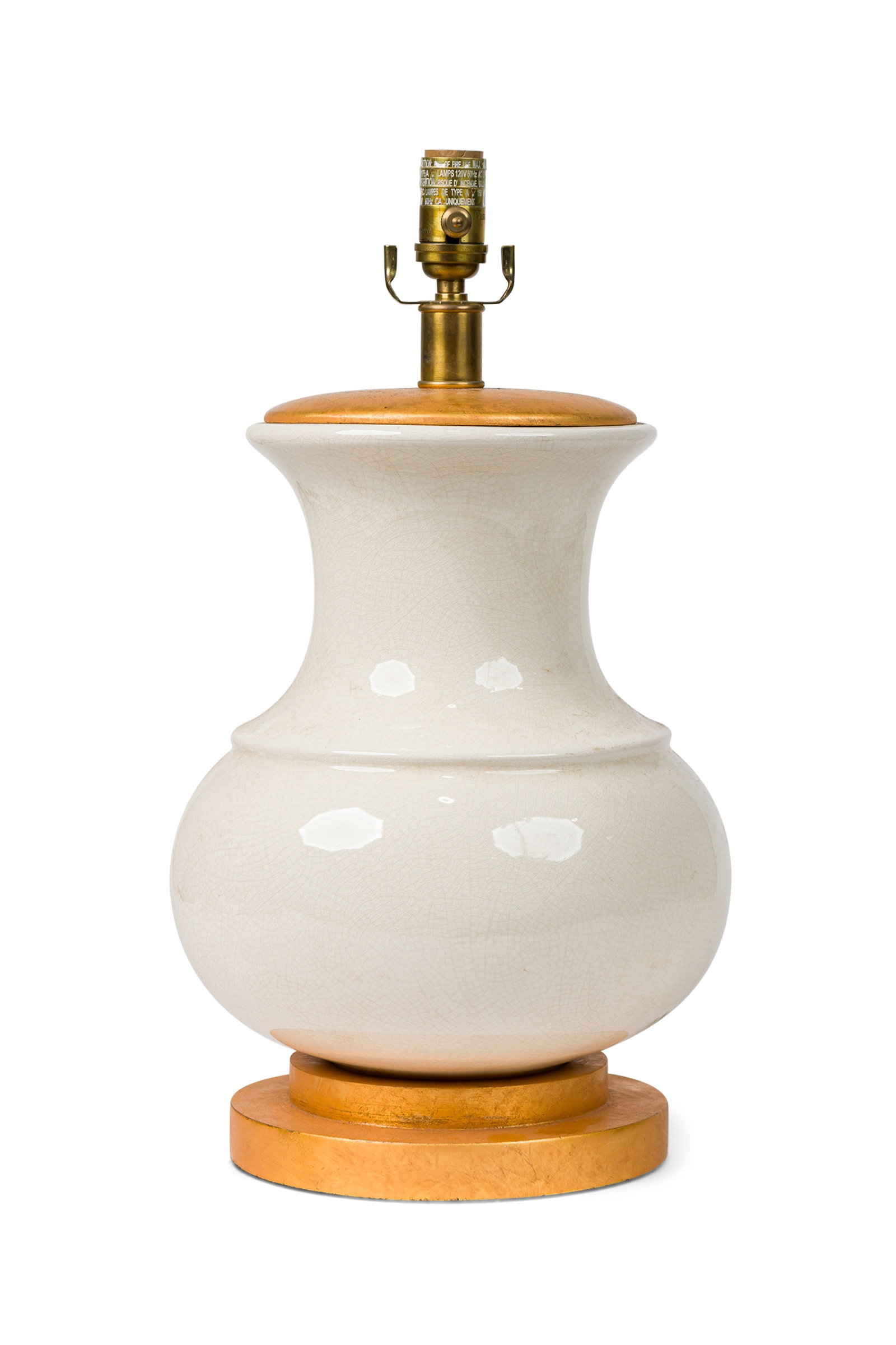 Chapman, "Deauville" crackled glaze table lamp (1 of 9)