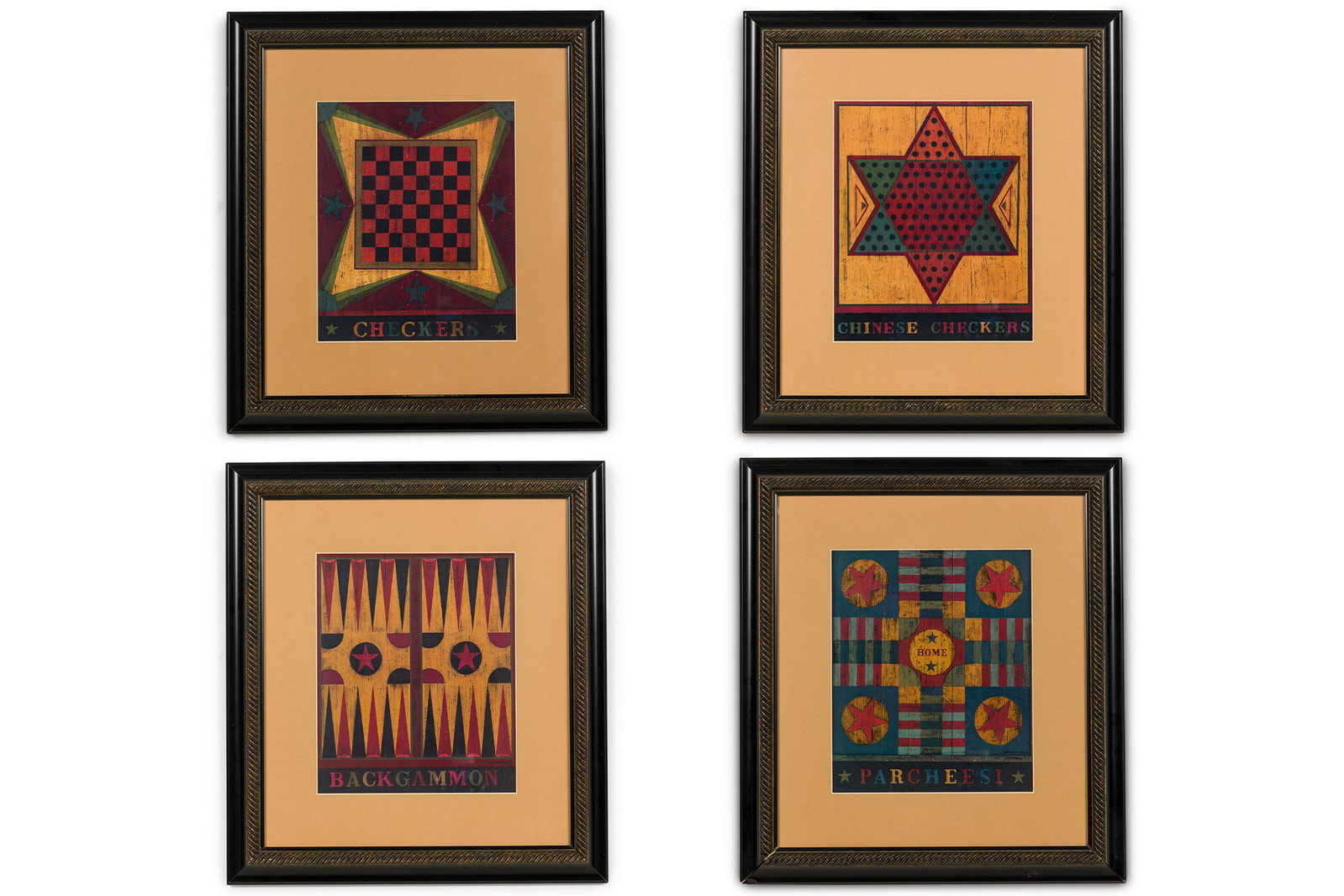 Warren Kimble, (4) Folk Art style Giclee prints (1 of 20)