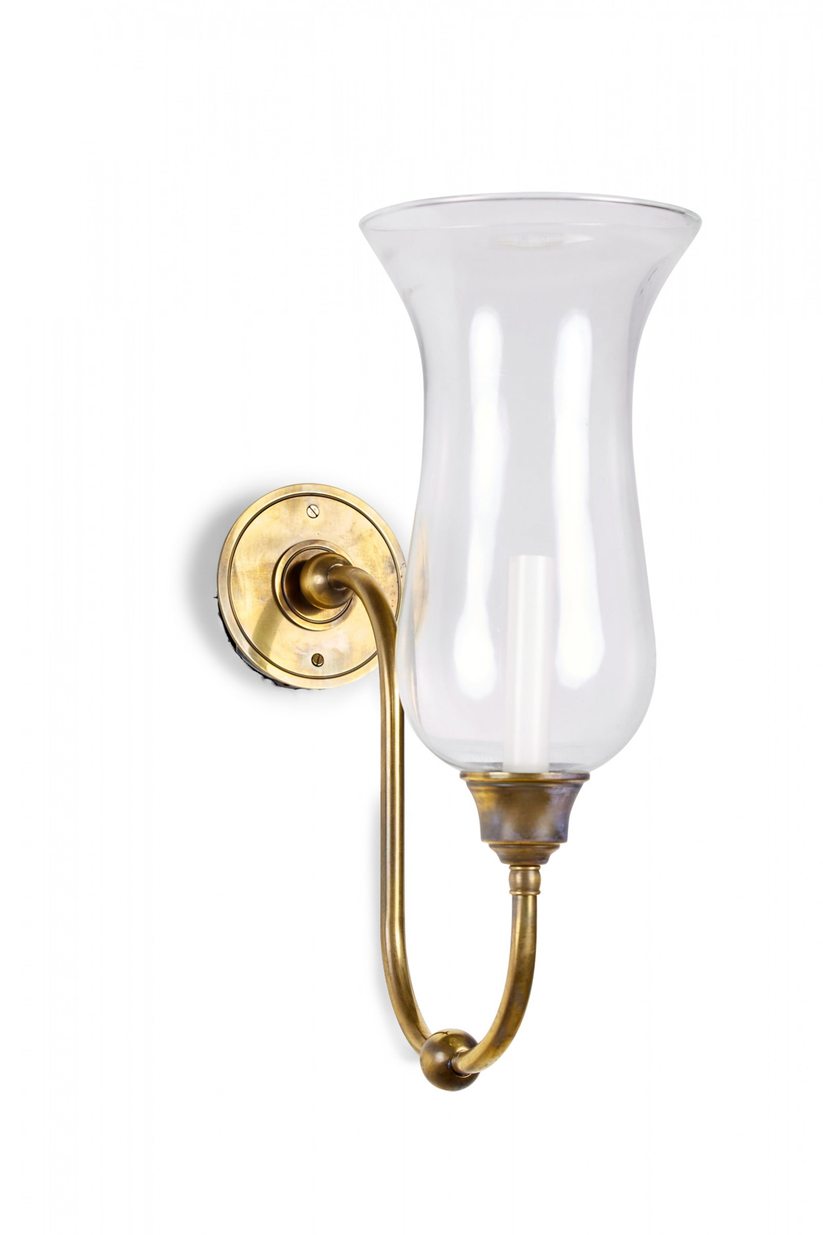Edwardian style Brass wall sconce (1 of 8)
