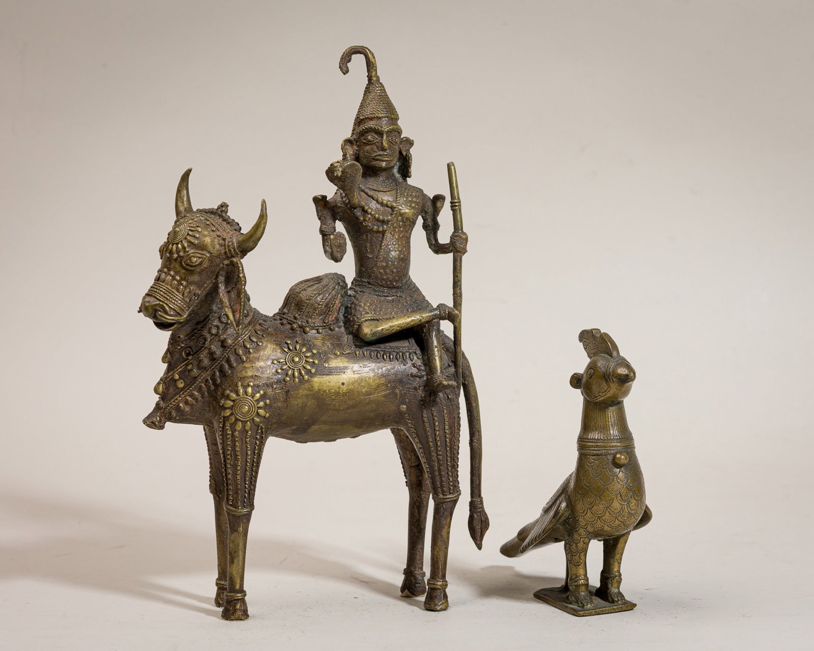 (2) Indian Bronze figural objects (1 of 15)