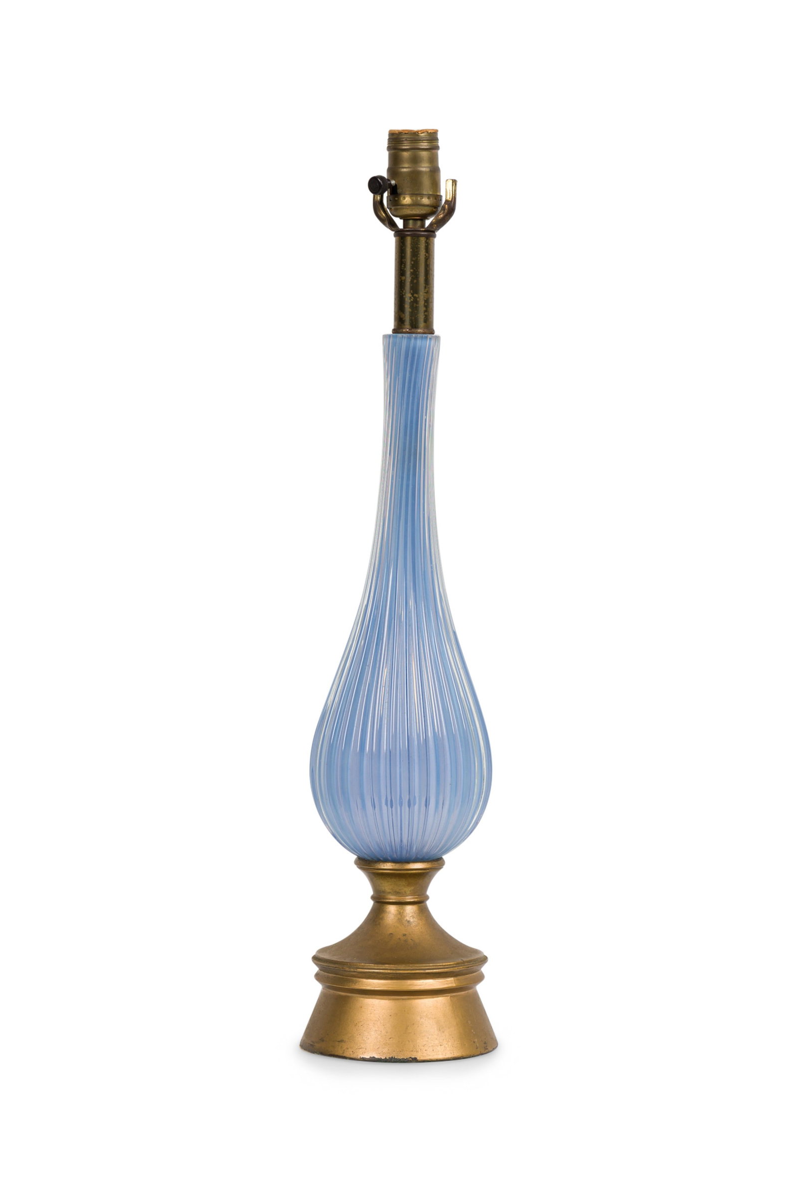 Italian Modern blue Murano glass table lamp (1 of 8)