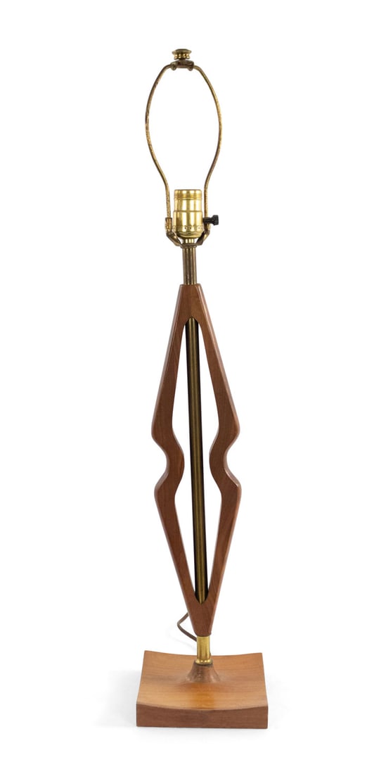 American Modern Walnut table lamp (1 of 6)