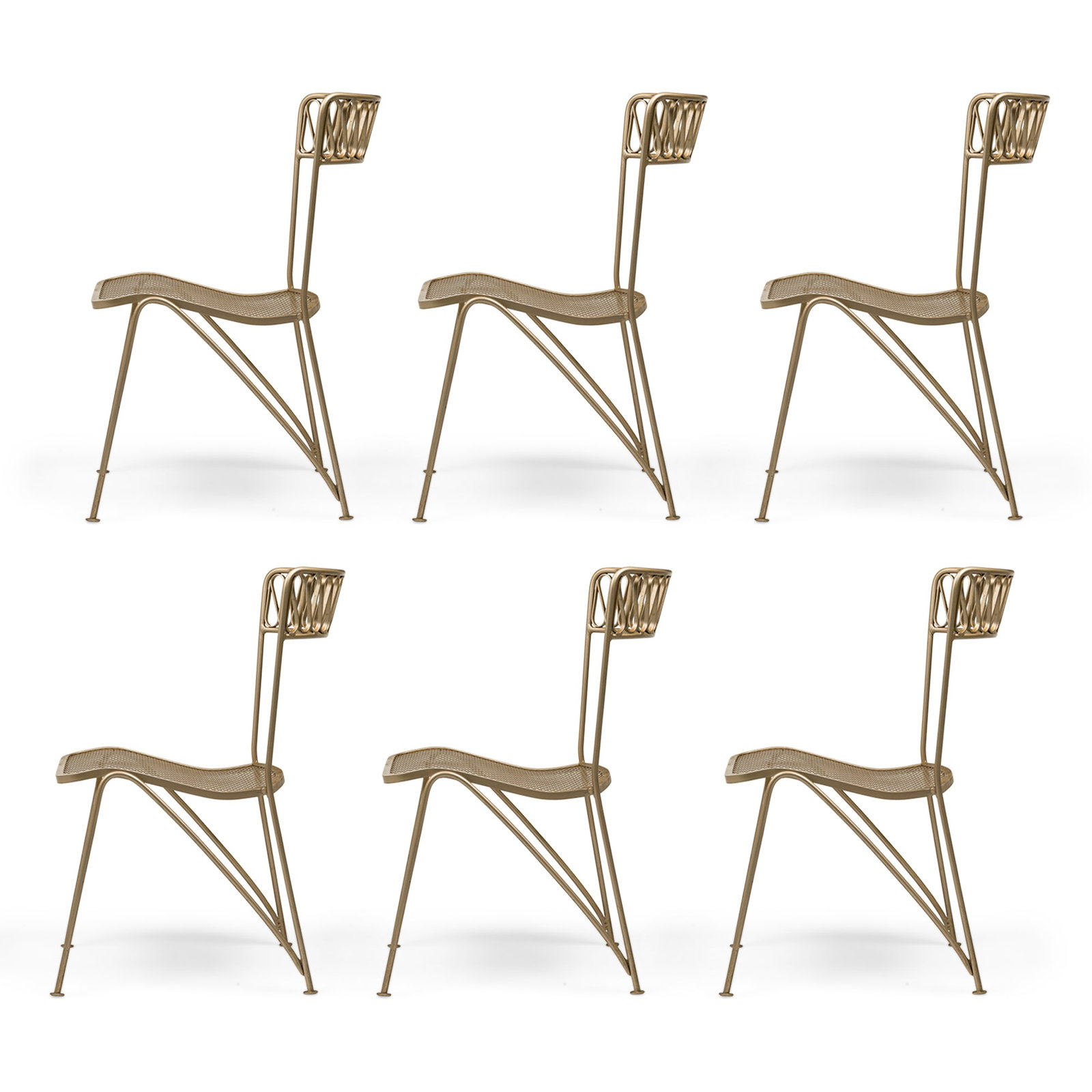 Maurizio Tempestini for Salterini, (6) ribbon dining chairs (1 of 12)