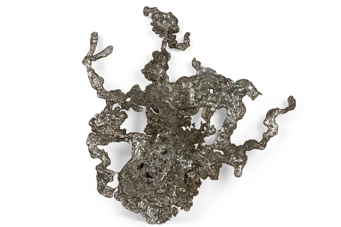 Modern School, Organic Spill Cast Iron Wall Sculpture (1 of 9)