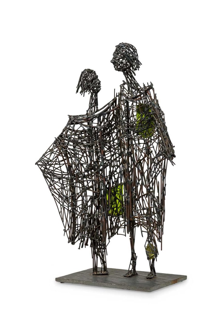 Modern School, welded nail sculpture (1 of 11)
