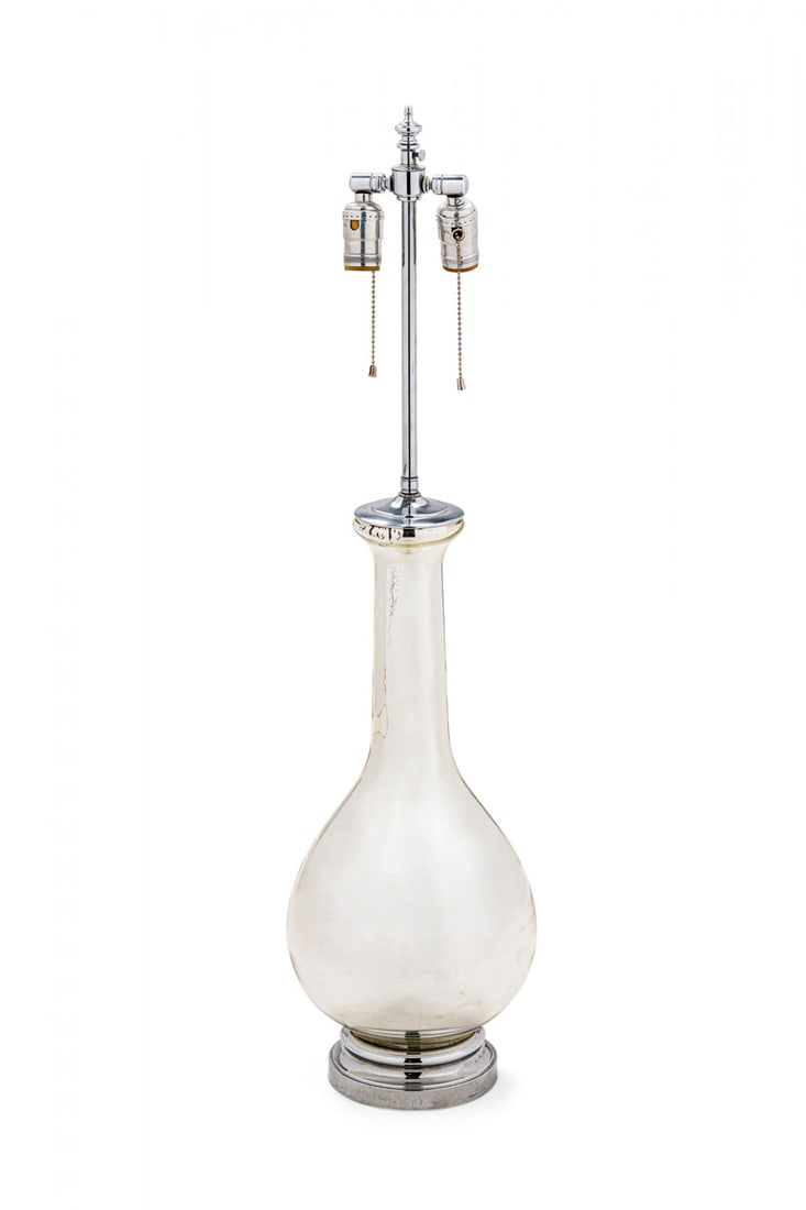 Tyndale Lamps, Mercury Glass bottle table lamp (1 of 6)