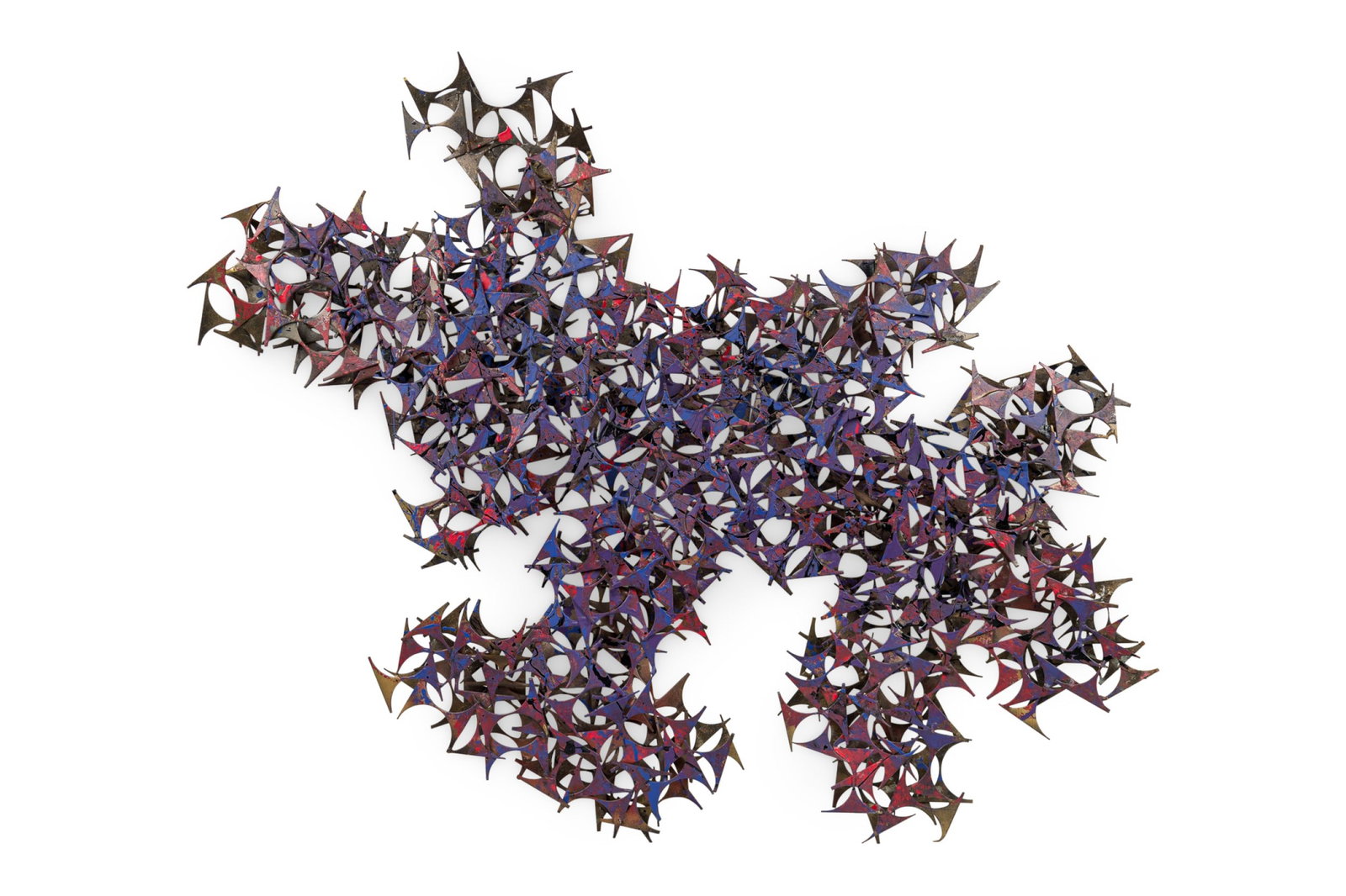 Marc Weinstein (attrib), Brutalist metal wall sculpture (1 of 8)