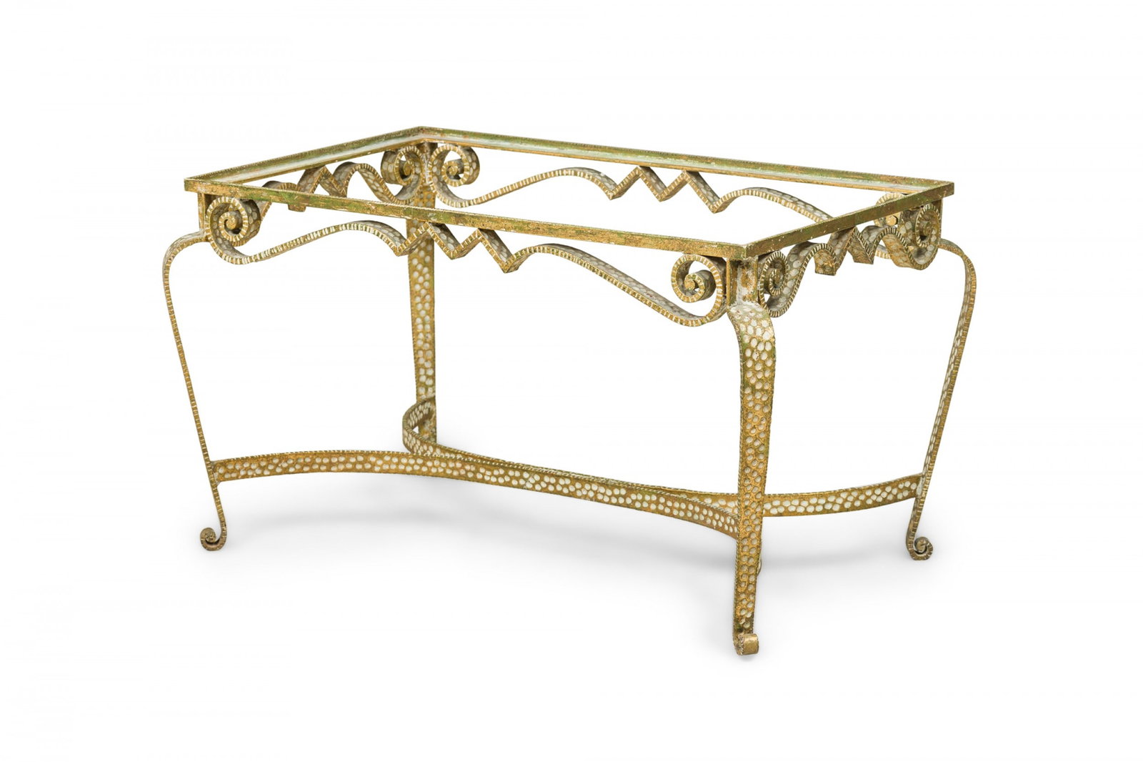 Pier Luigi Colli, Italian Modern gilt iron coffee table frame (1 of 9)