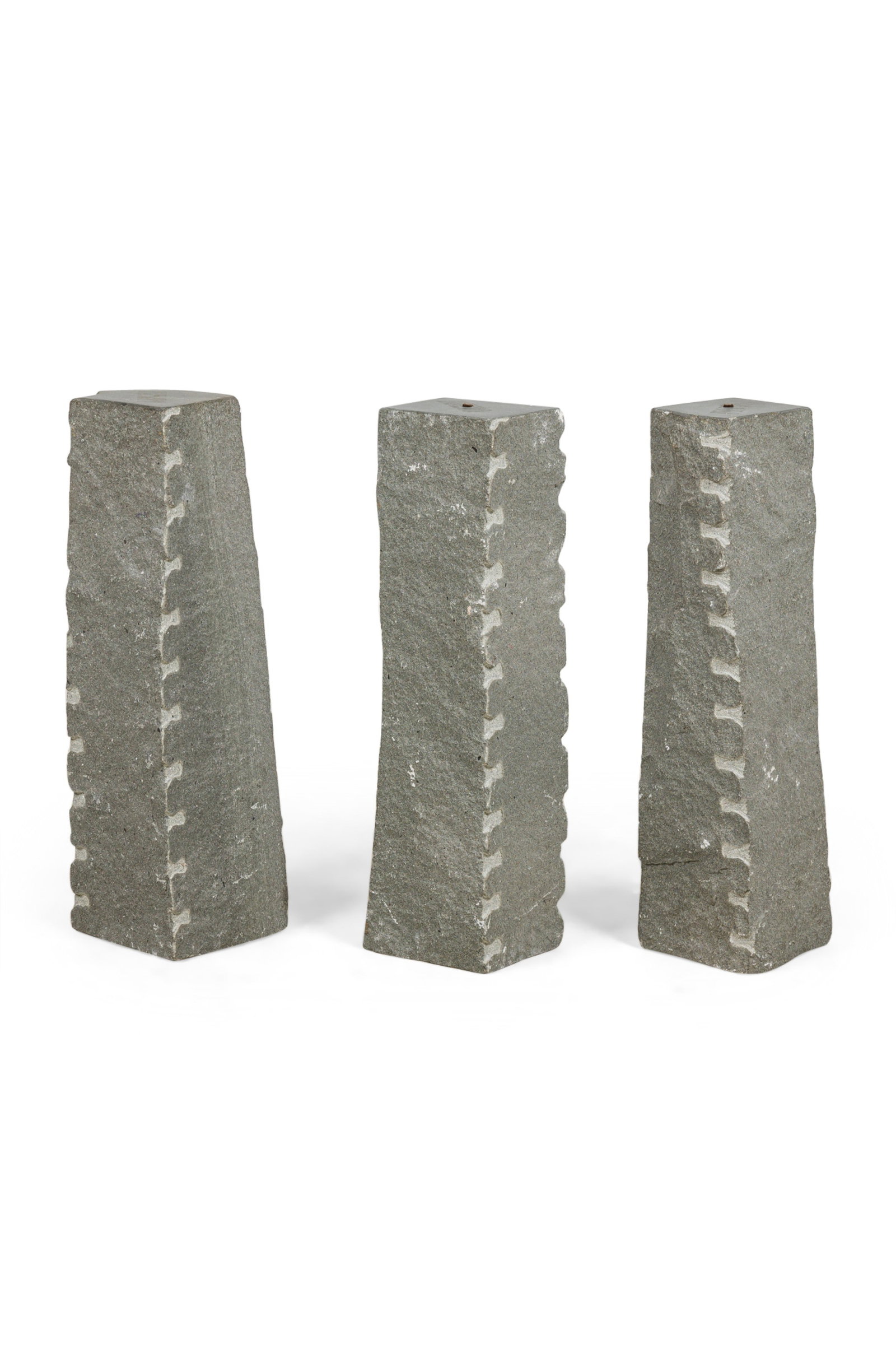 Giulio Lazzotti (attrib), (3) "Stonehedge" carved table supports (1 of 10)