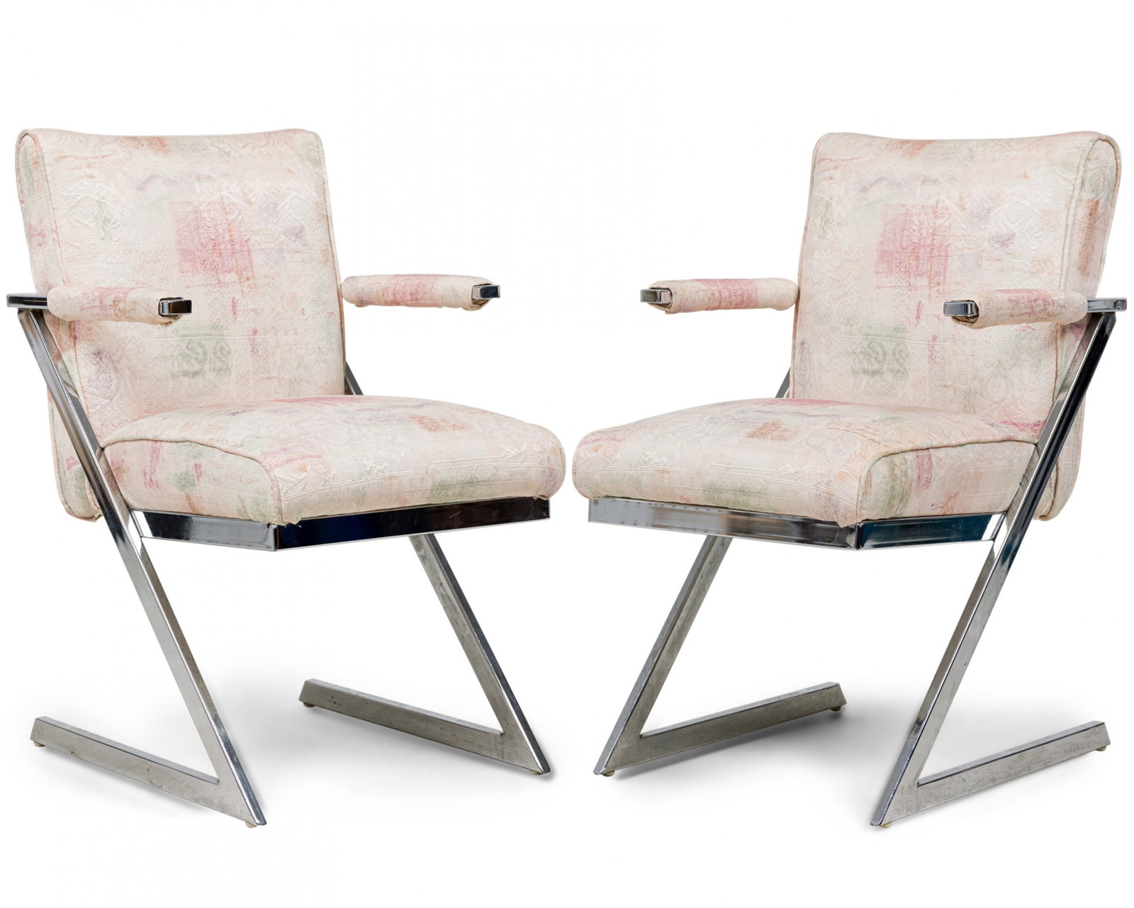 Design Institute of America, upholstered chrome Z armchairs (1 of 13)
