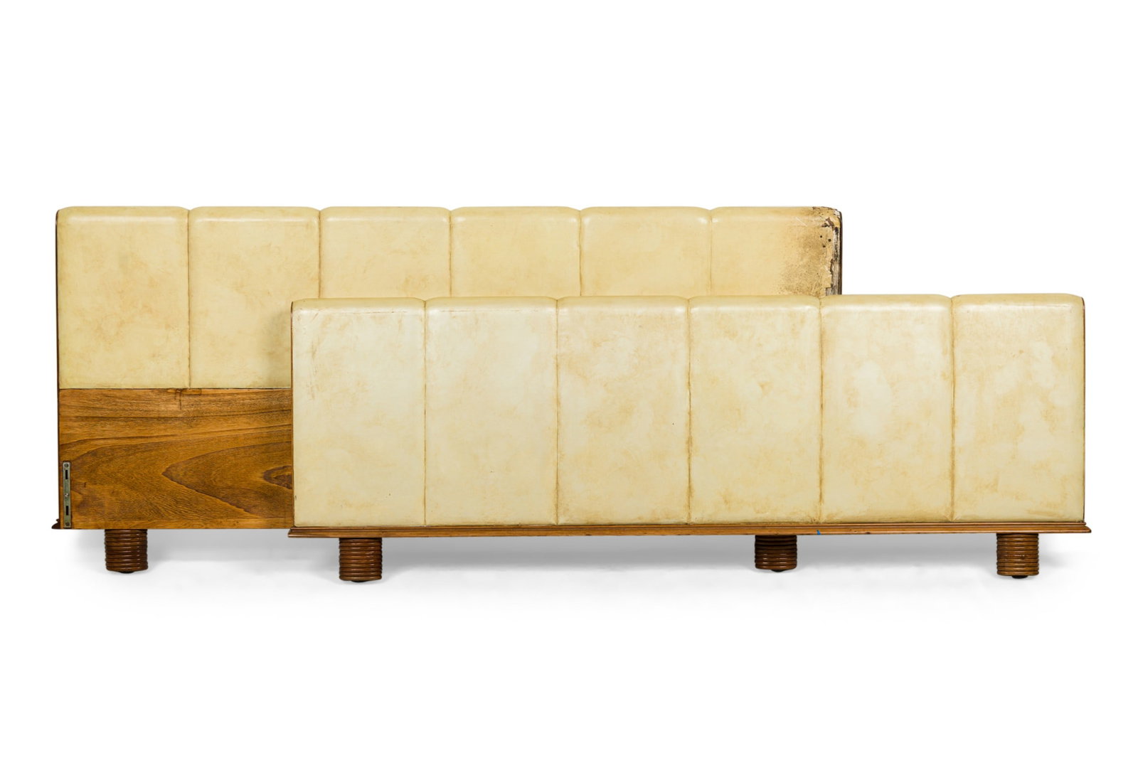 Osvaldo Borsani, parchment & pearwood bed frame (1 of 18)