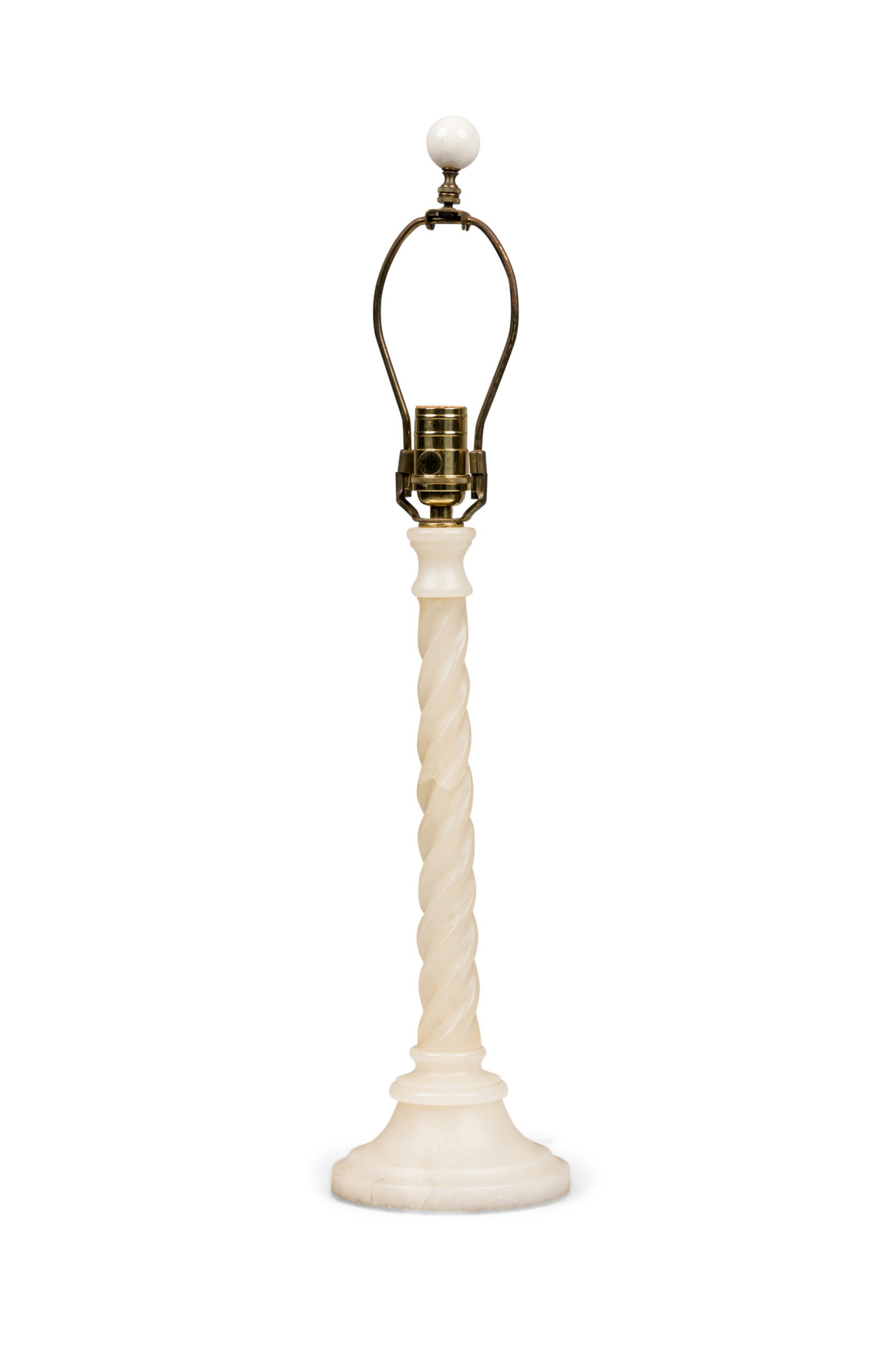 Alabaster Barley Twist table lamp (1 of 9)