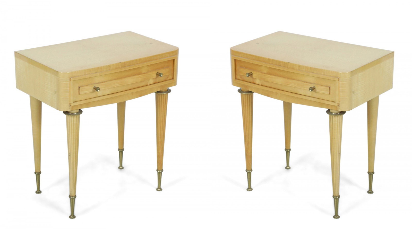 Pair French late Art Deco end tables (1 of 15)