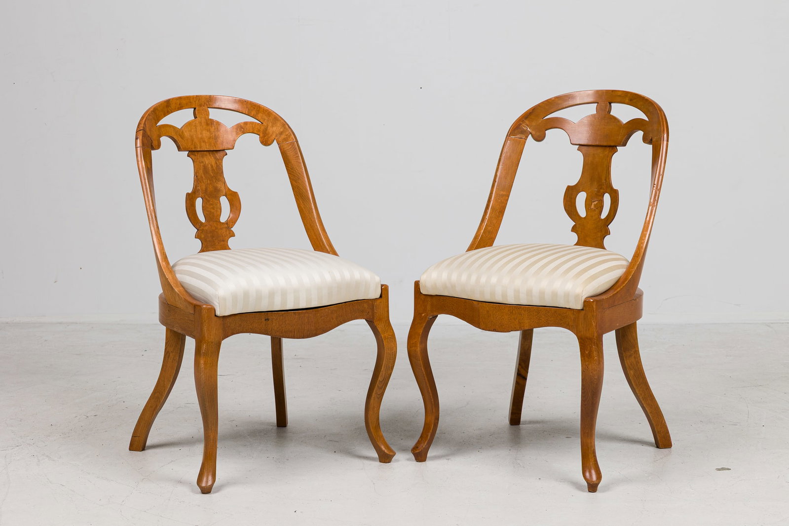 Pair Early Swedish Biedermeier side chairs (1 of 12)