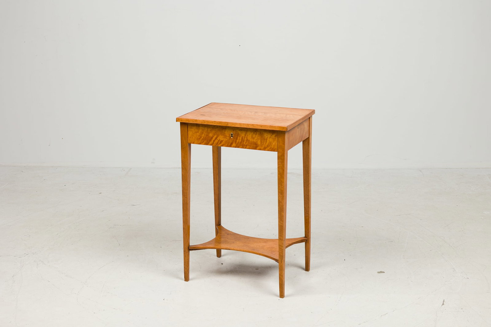 Biedermeier flame birch work table, Thierry Despont (1 of 12)