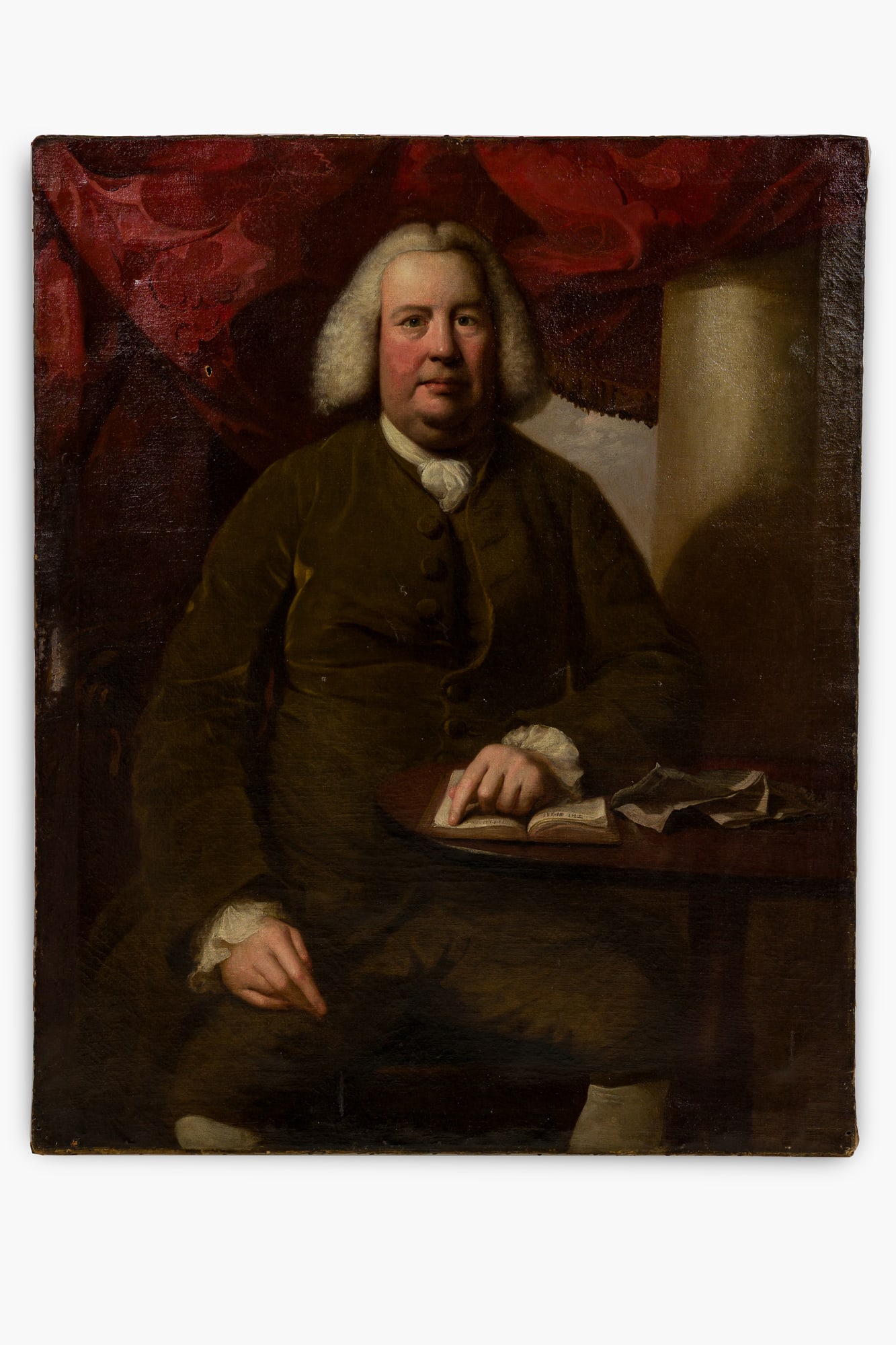 Mason Chamberlain (attrib), oil on canvas (1 of 11)