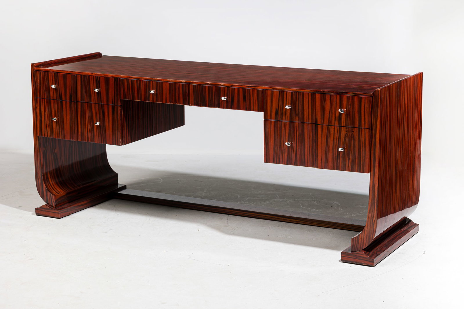 Jules Leleu (manner), French Art Deco style console desk (1 of 10)